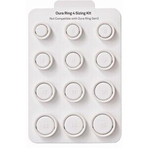Oura Ring 4 Sizing Kit – Find Your Perfect Fit Before Purchase, Sizes 4–15